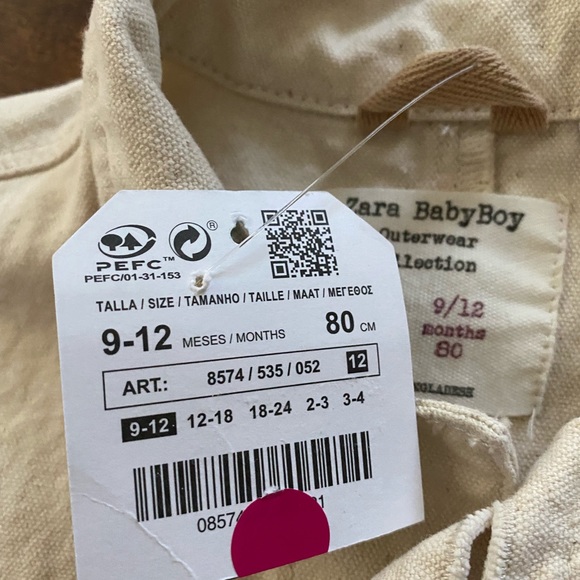 Zara | Baby Boy Cotton Canvas Jacket - Picture 6 of 13